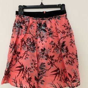 Nanette Lepore Floral Silk Skirt, new
